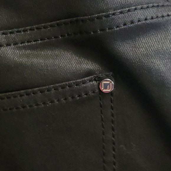 Lafayette 148 New York Thompson Waxed Denim Jeans - Picture 8 of 16